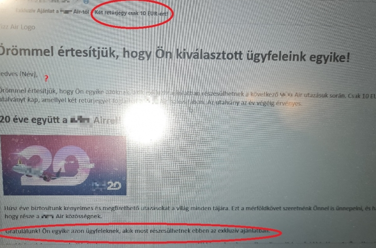 Egy fapados légitársaság nevével éltek vissza - A csalók új trükkje