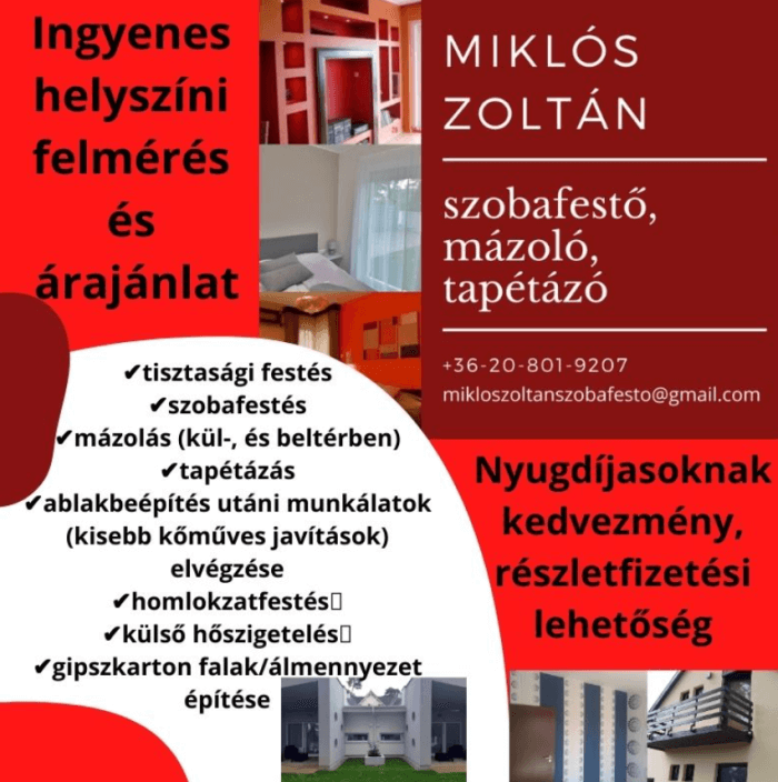 Szobafestő Miklós Zoltán